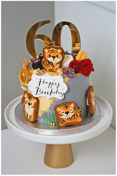 tiger 60th cake