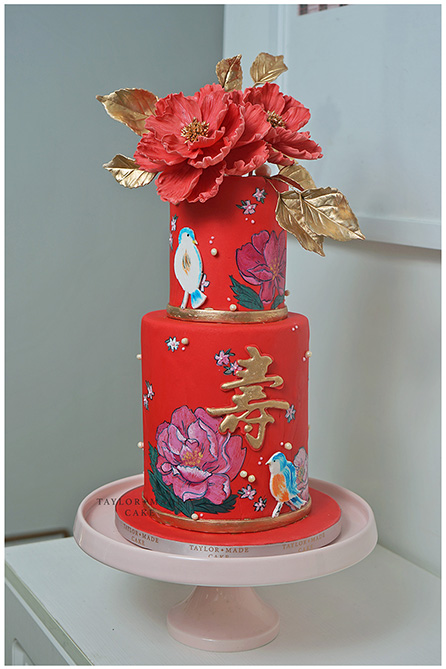 red chinese cake